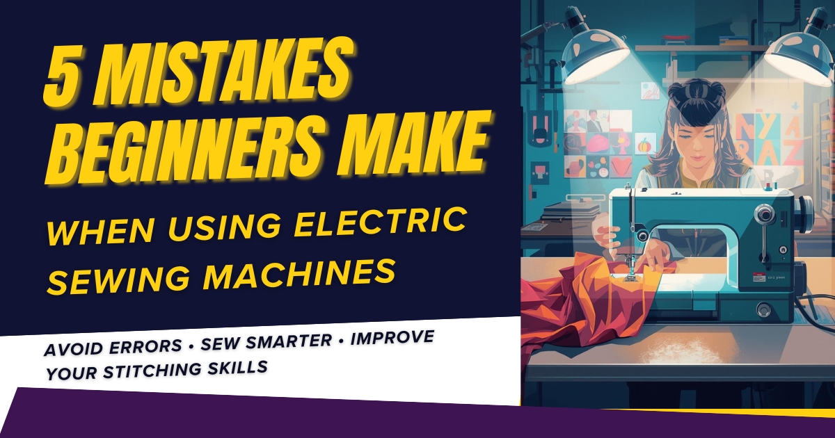 5 Mistakes Beginners Make When Using Electric Sewing Machines - GS Traders